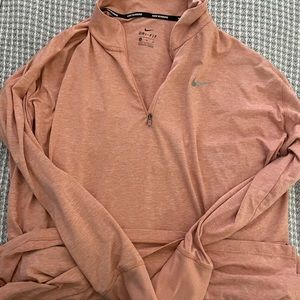 Pink Nike Collared Pull Over